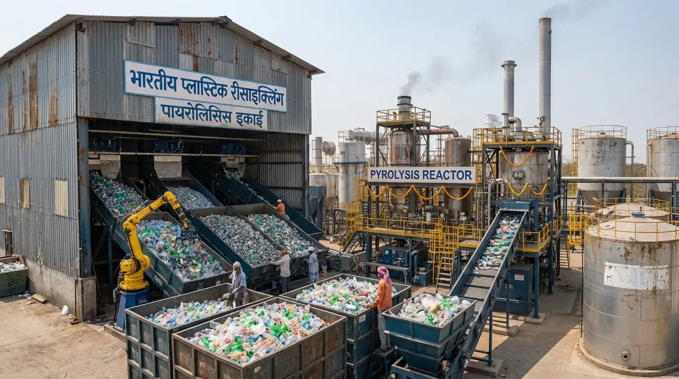 TCD Plant converting plastic waste to clean fuel