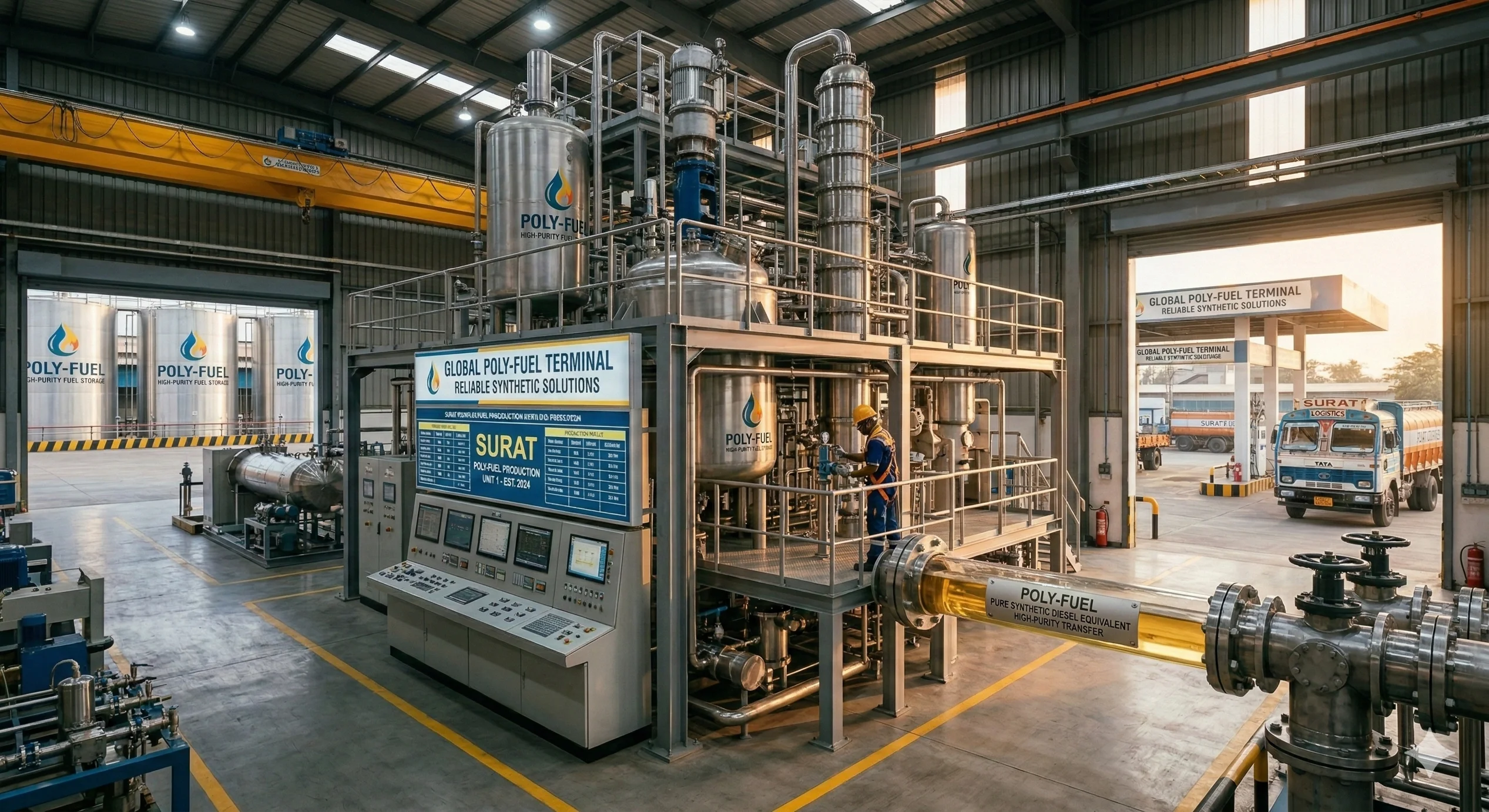 Poly-Fuel synthetic diesel-equivalent fuel